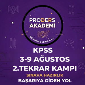 3-9 AĞUSTOS 2.TEKRAR KAMPI